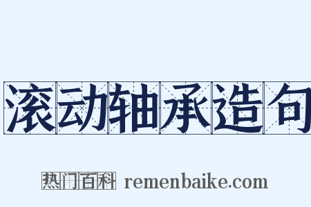 滚动轴承造句是什么意思的图片